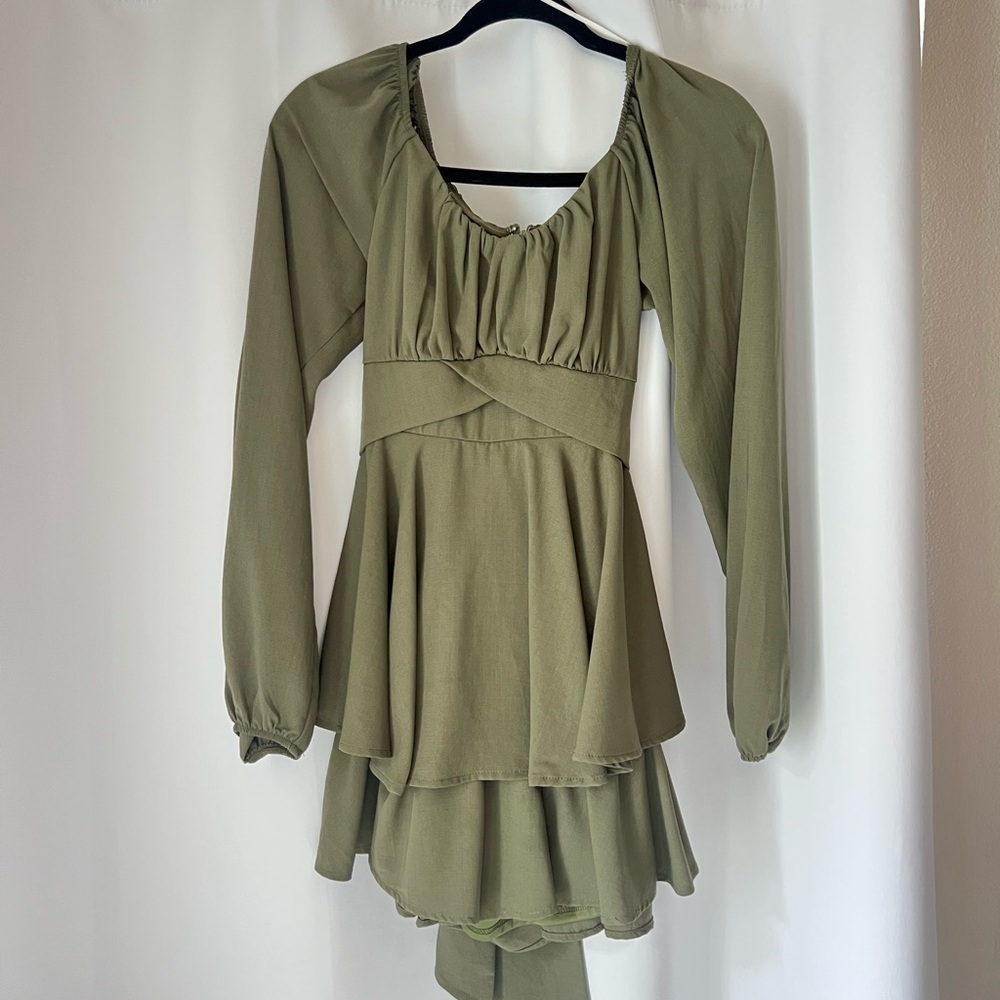 ALTARD STATE Longsleeve Romper Dress